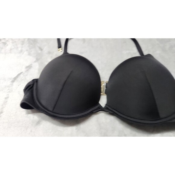 Victoria's Secret 36B Black Bombshell Add 2 Cups Smooth Push Up Bikini Top NWT - Picture 4 of 6